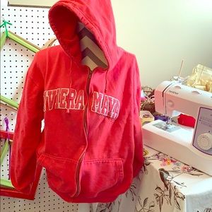 Red riviera maya hoodie